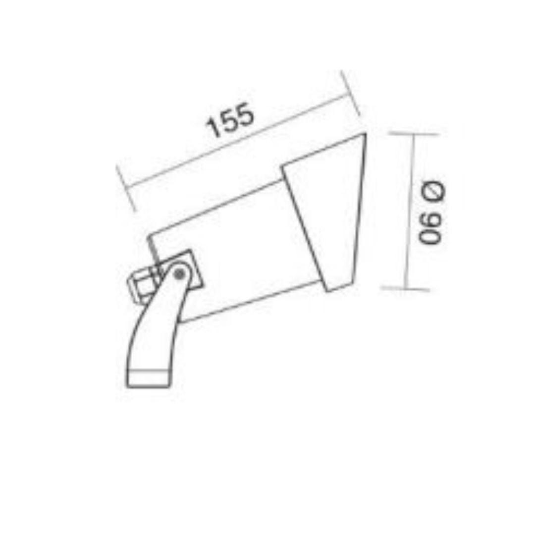Spot da esterno IP65 bianco o antracite 1xGU10 cod. 316-317