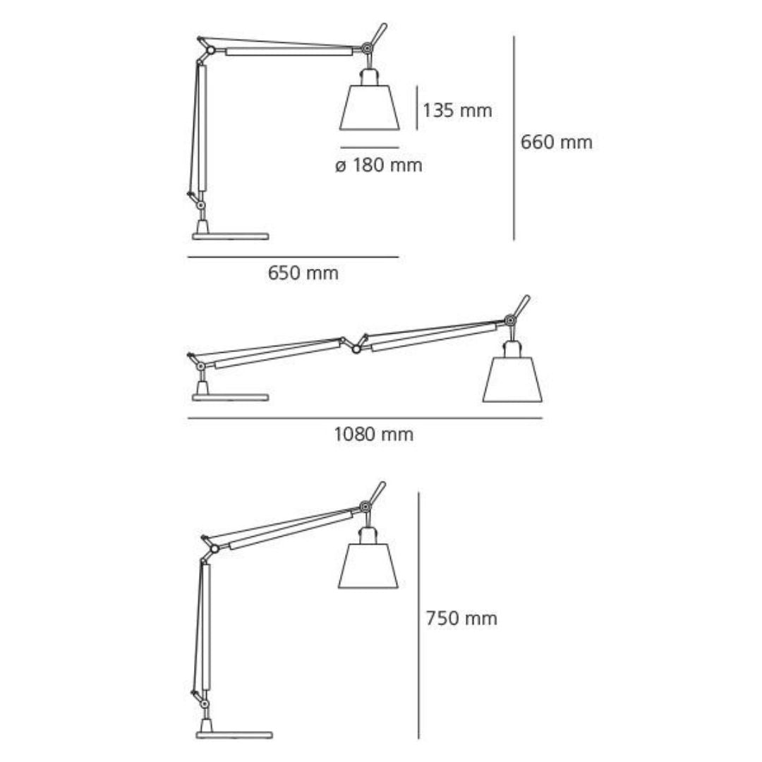 TOLOMEO TAVOLO BASCULANTE E27 con base