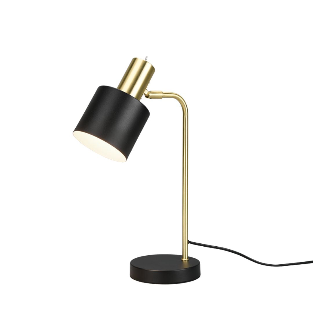 Lume in metallo finitura ottone satinato e nero 1xE14 art ADAM Lume