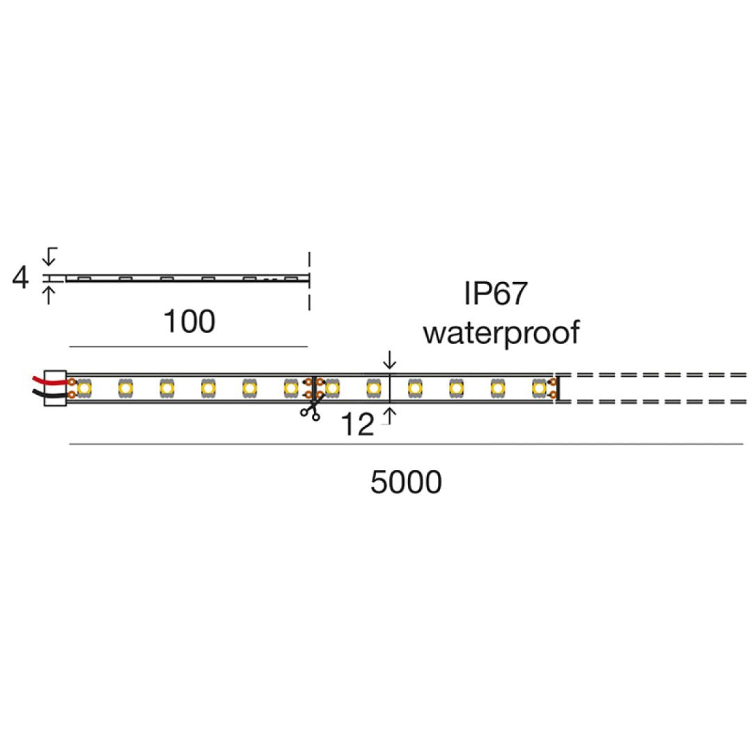 STRIP LED RGB 14,4 W/m da esterno