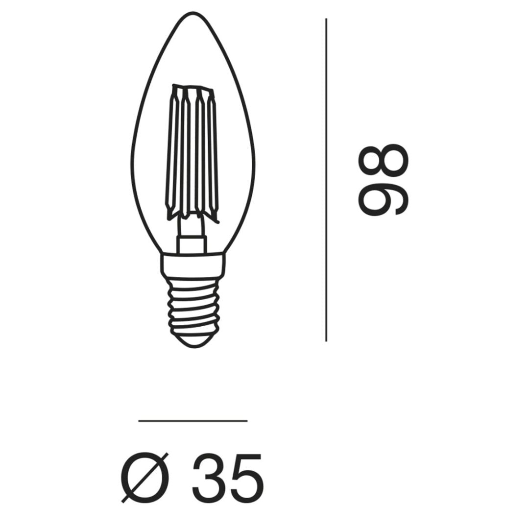 LAMPADINA E14 LED 6 W GLA270B