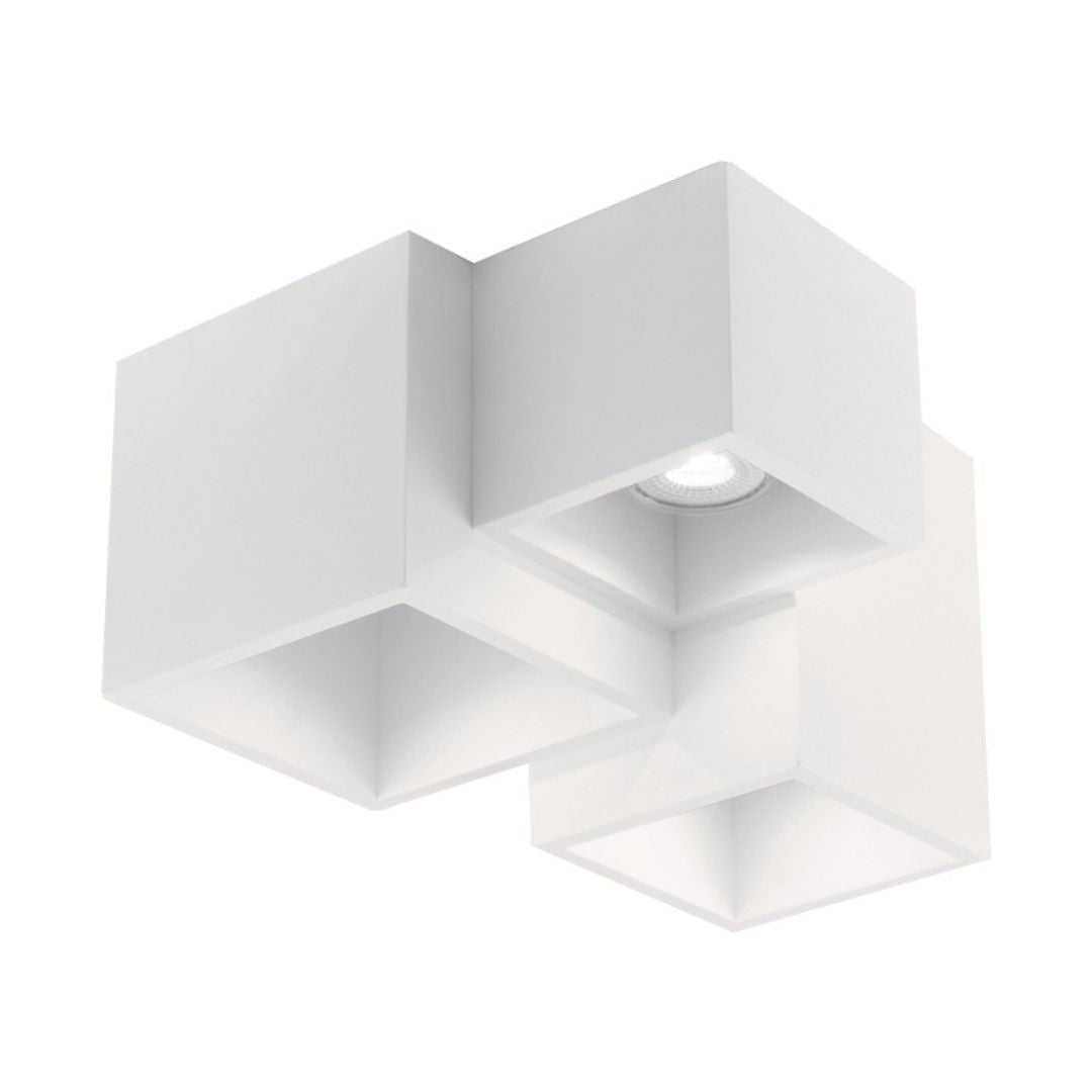 Plafoniera in gesso pitturabile 3 luci GU10 art FOSTER-PL3