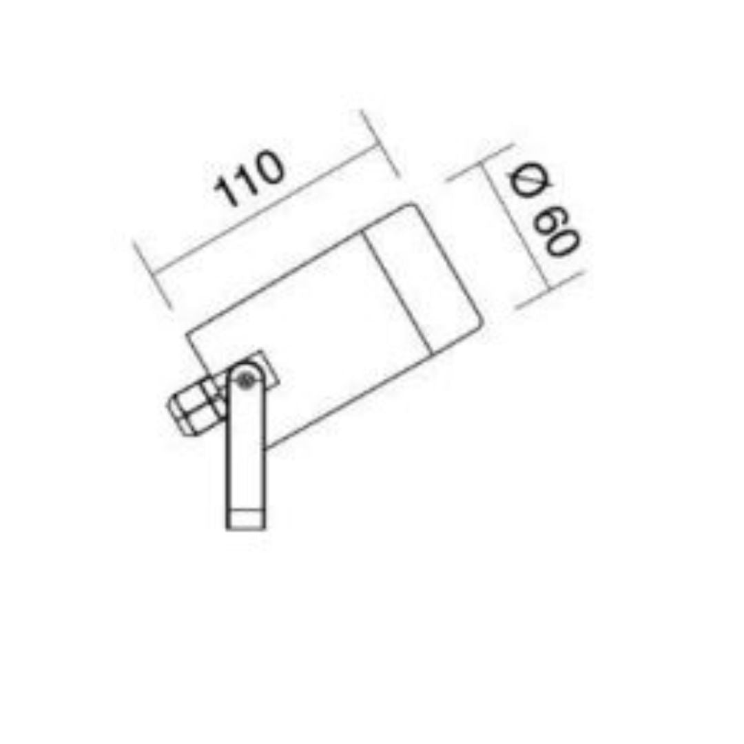 Spot da esterno IP54 bianco o antracite 1xGU10 cod. 314-315