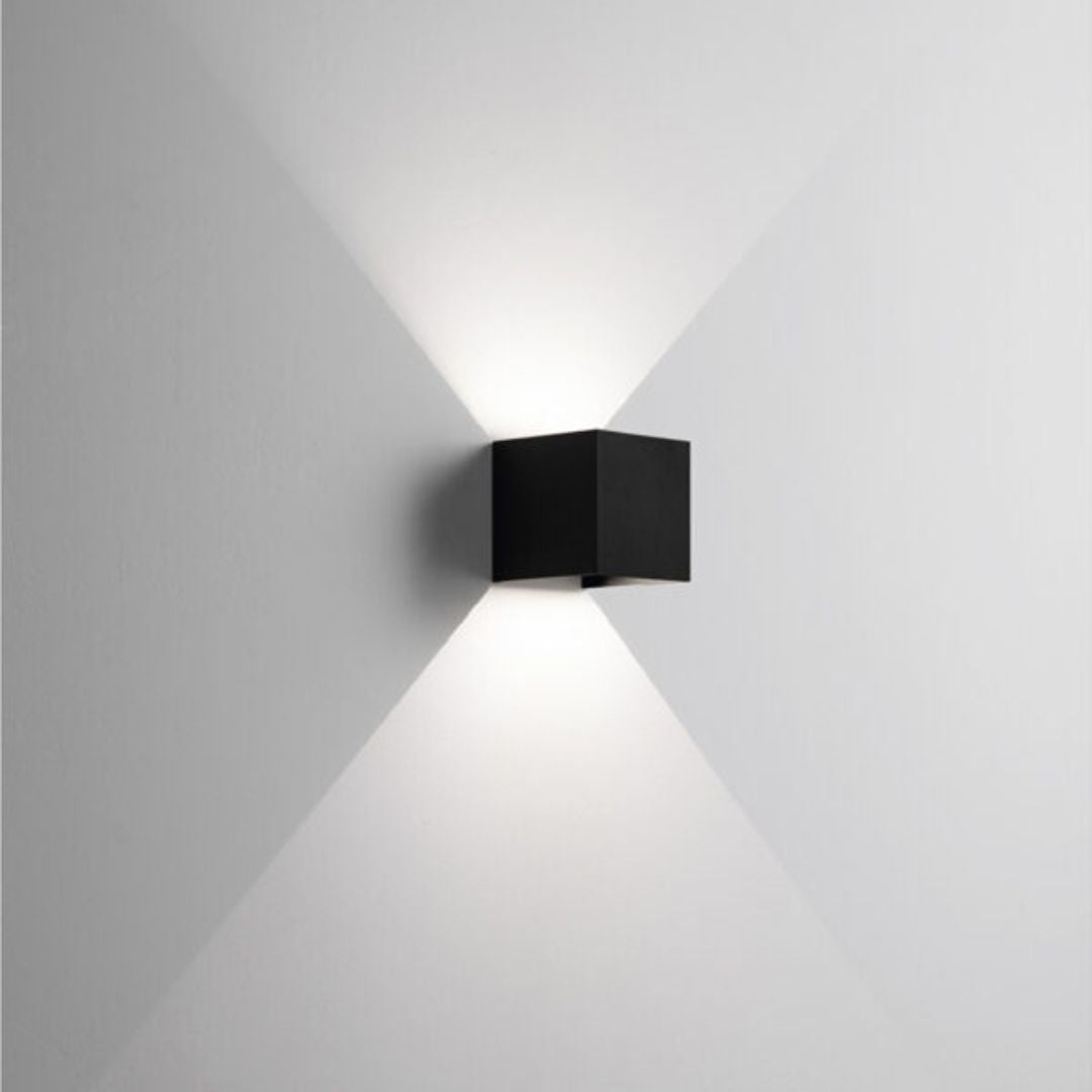 Applique da esterno cubo con alette regolabili led 16w 3°k o 4°k in 4 colori cod.516-517-518-519