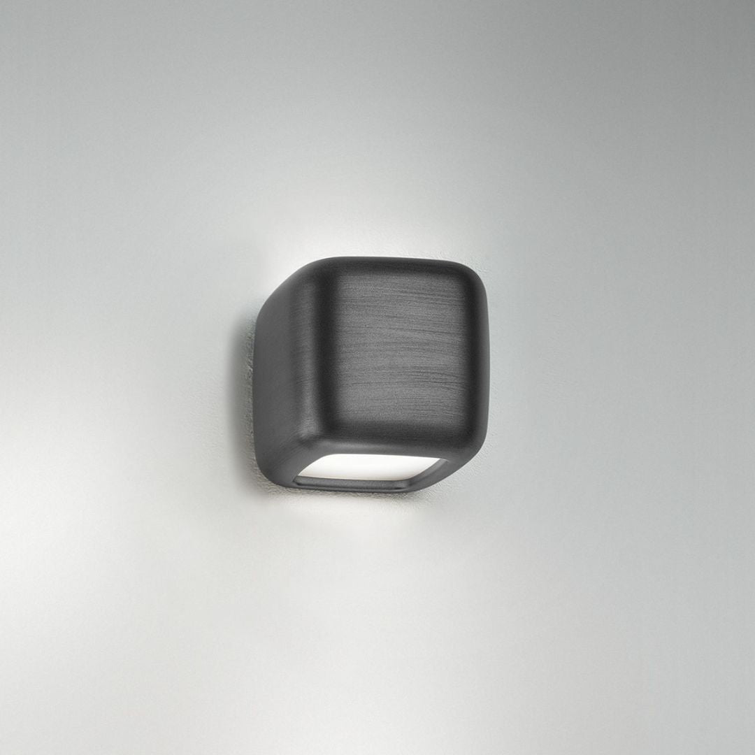 Applique cubo stondato 2 lampadine led GX53 in 4 finiture art BABOL