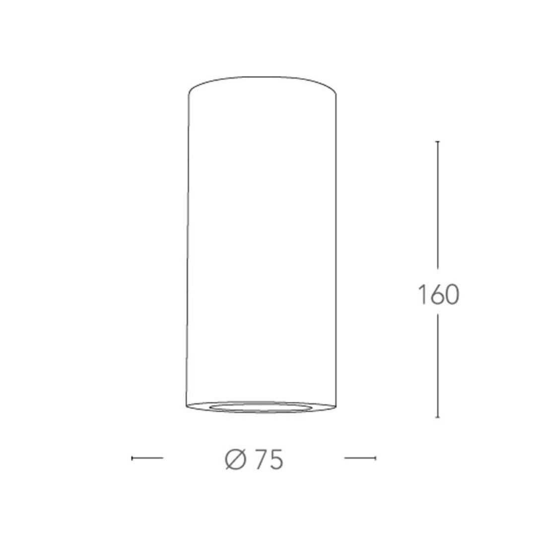 Applique biemissione in gesso pitturabile art I-BANJIE-S-AP