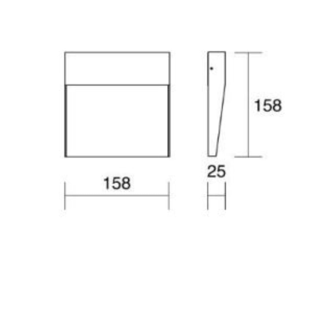 Segnapasso da esterno in alluminio led 6w 3000°k o 4000°k in 3 colori cod.501-502-503