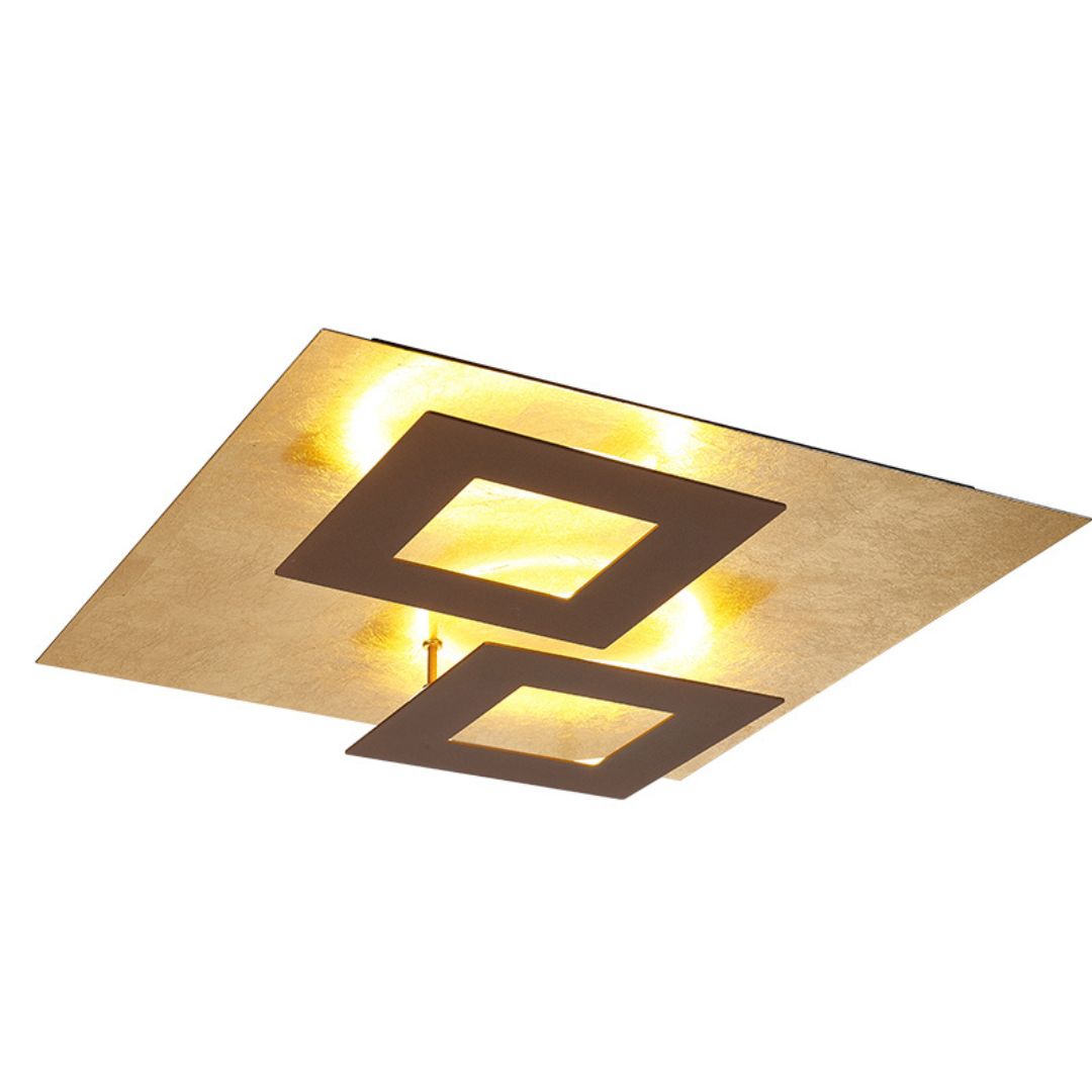 Plafoniera elegante squadrata 48w led 3000°k 4 colori art Dalia 8160-8161-8162-8163