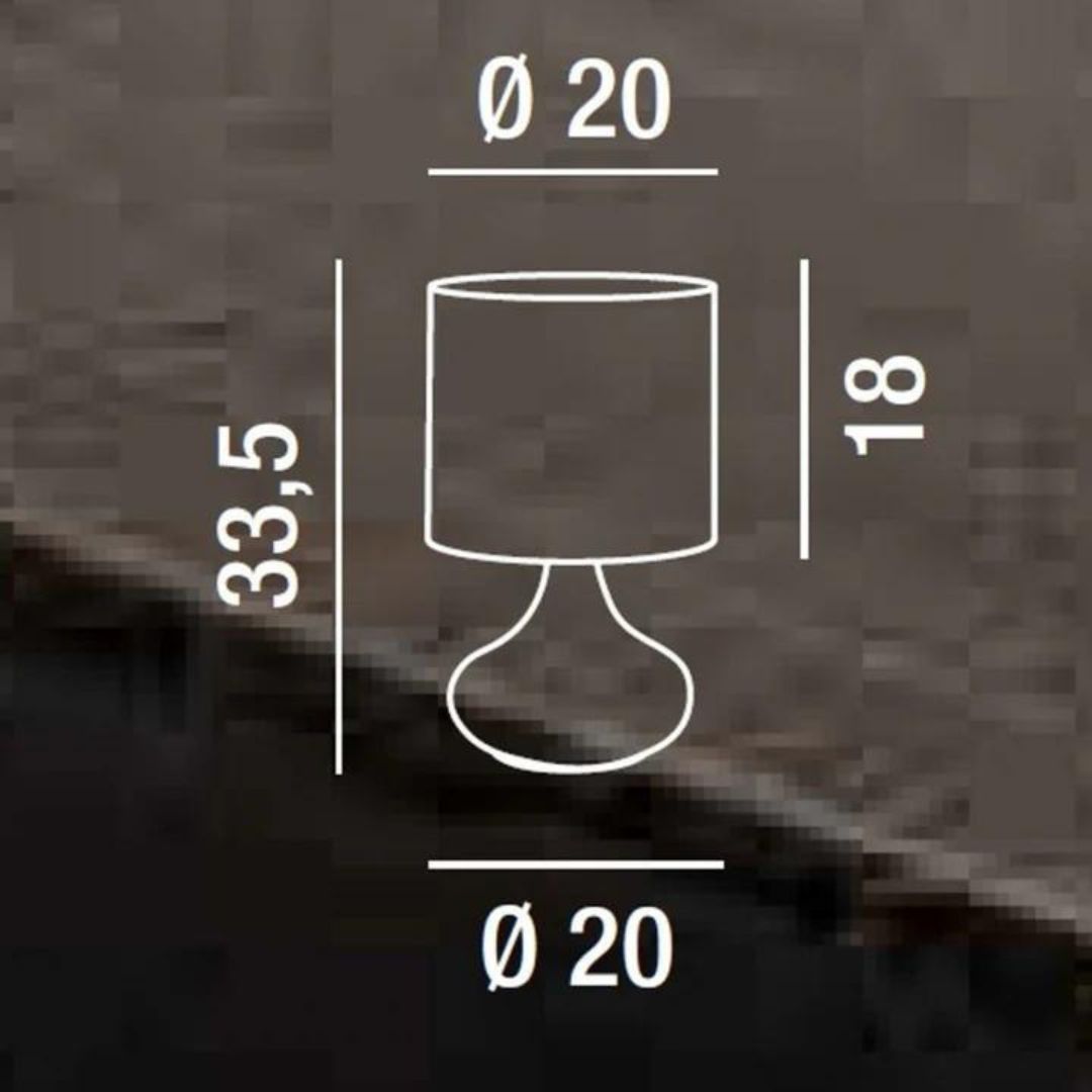 Lume in metallo con paralume in tessuto 1xE27 bianco o tortora art PAUL 6504