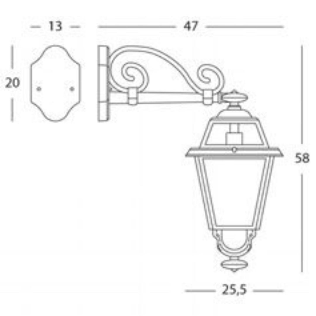 ELEGANCE Applique in alto art. 855/16 o in basso art. 856/16
