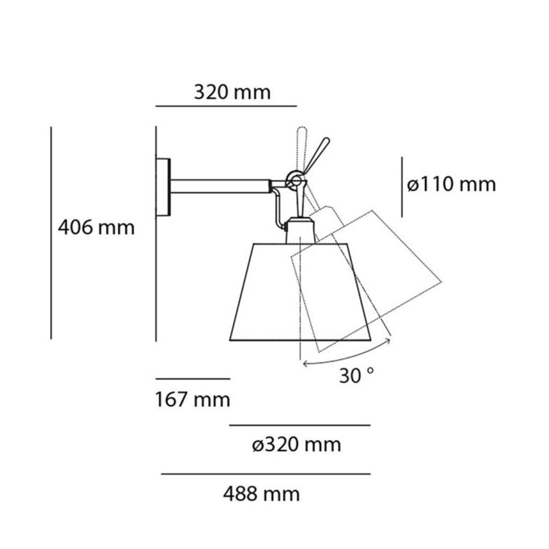 TOLOMEO WALL DIFF. 32 cm