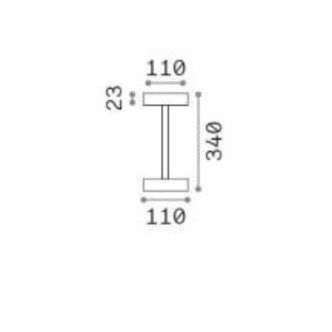 Lampada ricaricabile led TOFFEE