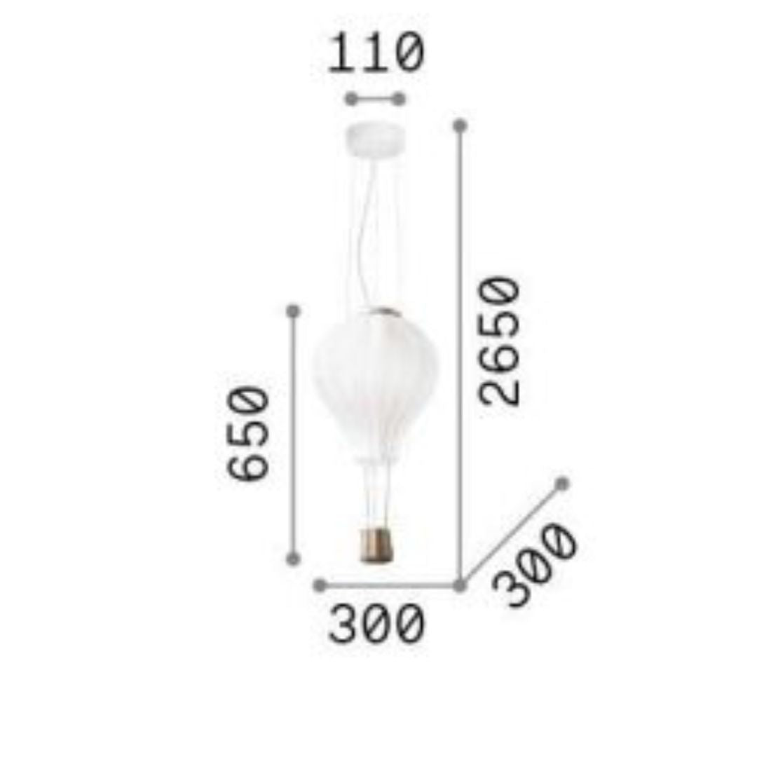 Sospensione mongolfiera per camerette da bambini art. DREAM BIG