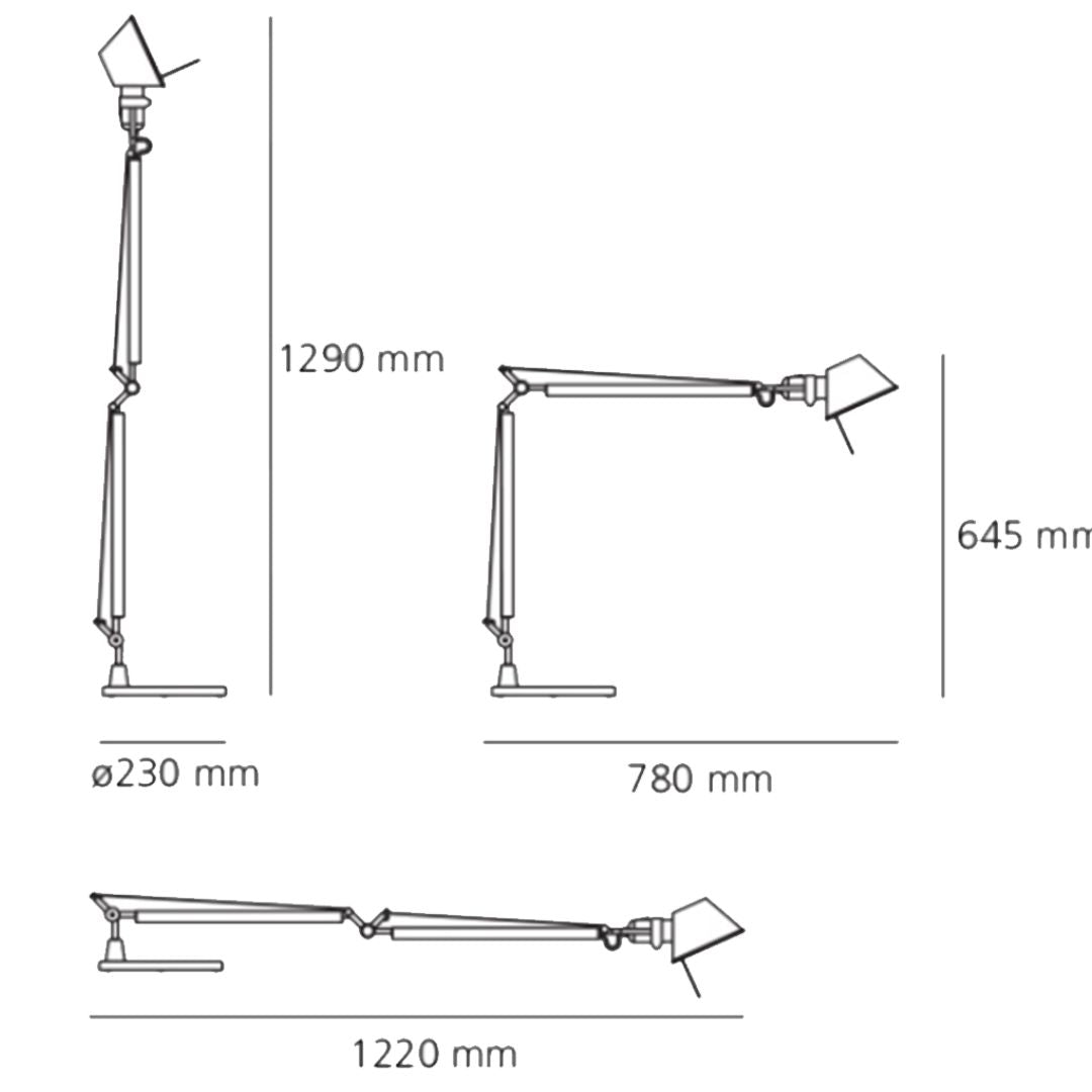 TOLOMEO E27 CON BASE