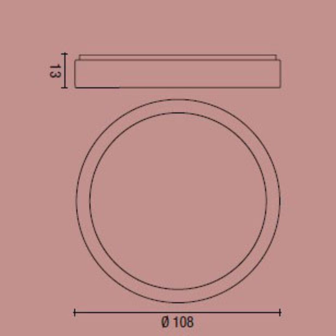 BAND plafoniera Ø 108 cm