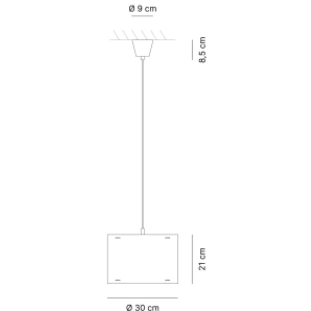 MIAOLIGHT Sosp. Ø30 cm