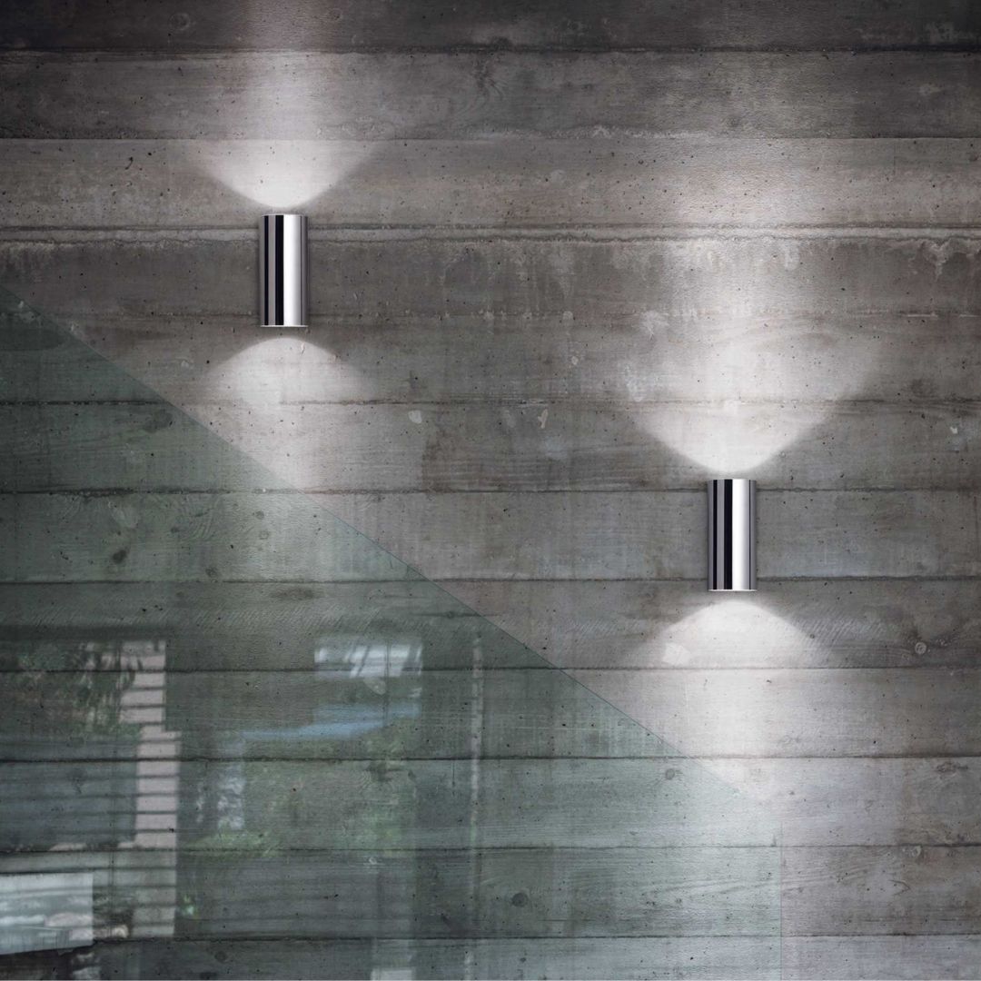 Applique biemissione in metallo 2xGU10 art. LOOK