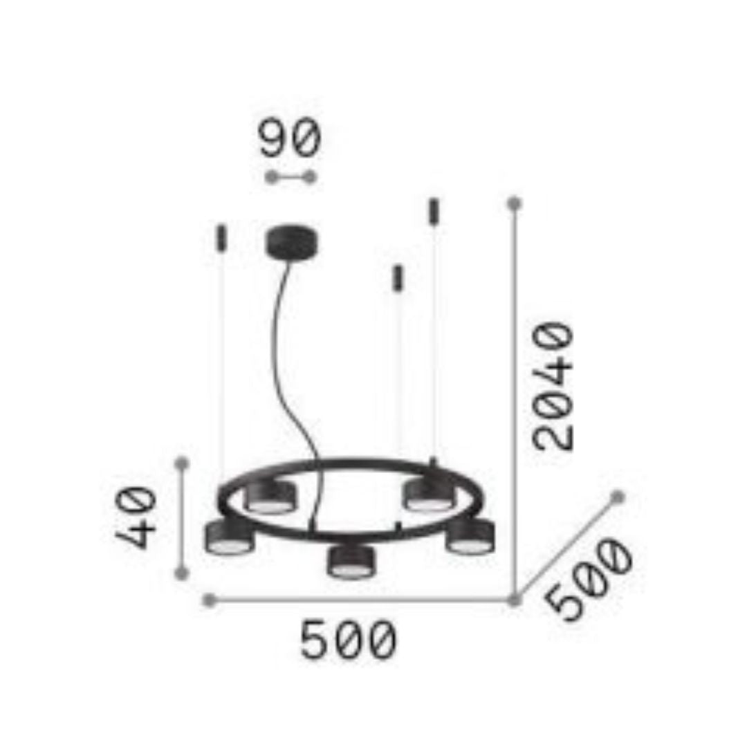 Sospensione con lampadine led GX53 art MINOR