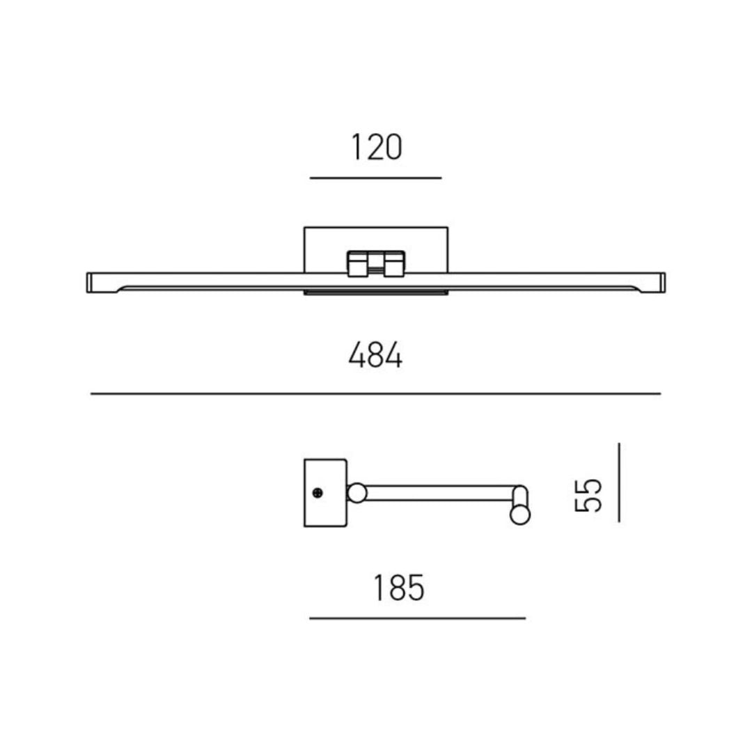 Applique led da specchio o quadro art Magis 48,4 cm