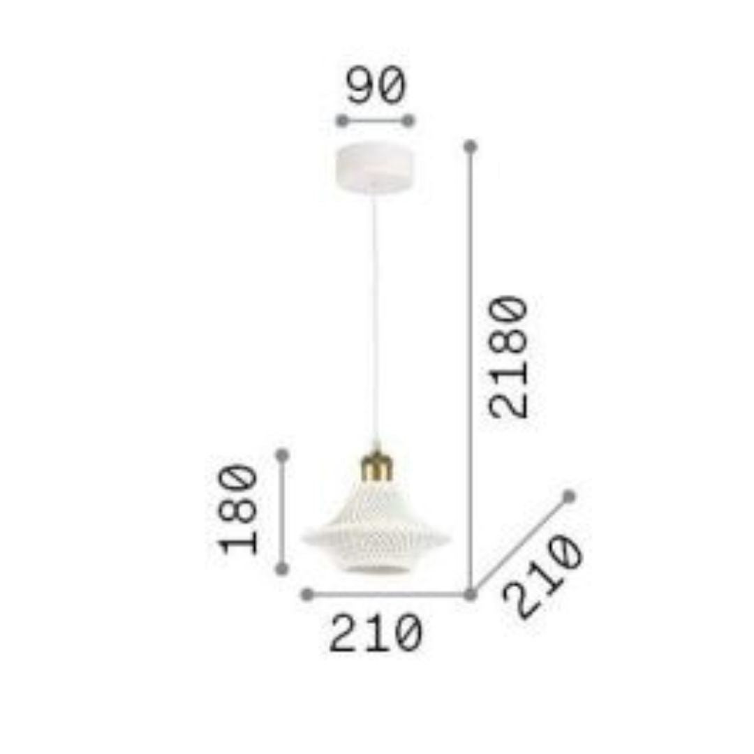 Sospensione in ceramica art LUGANO