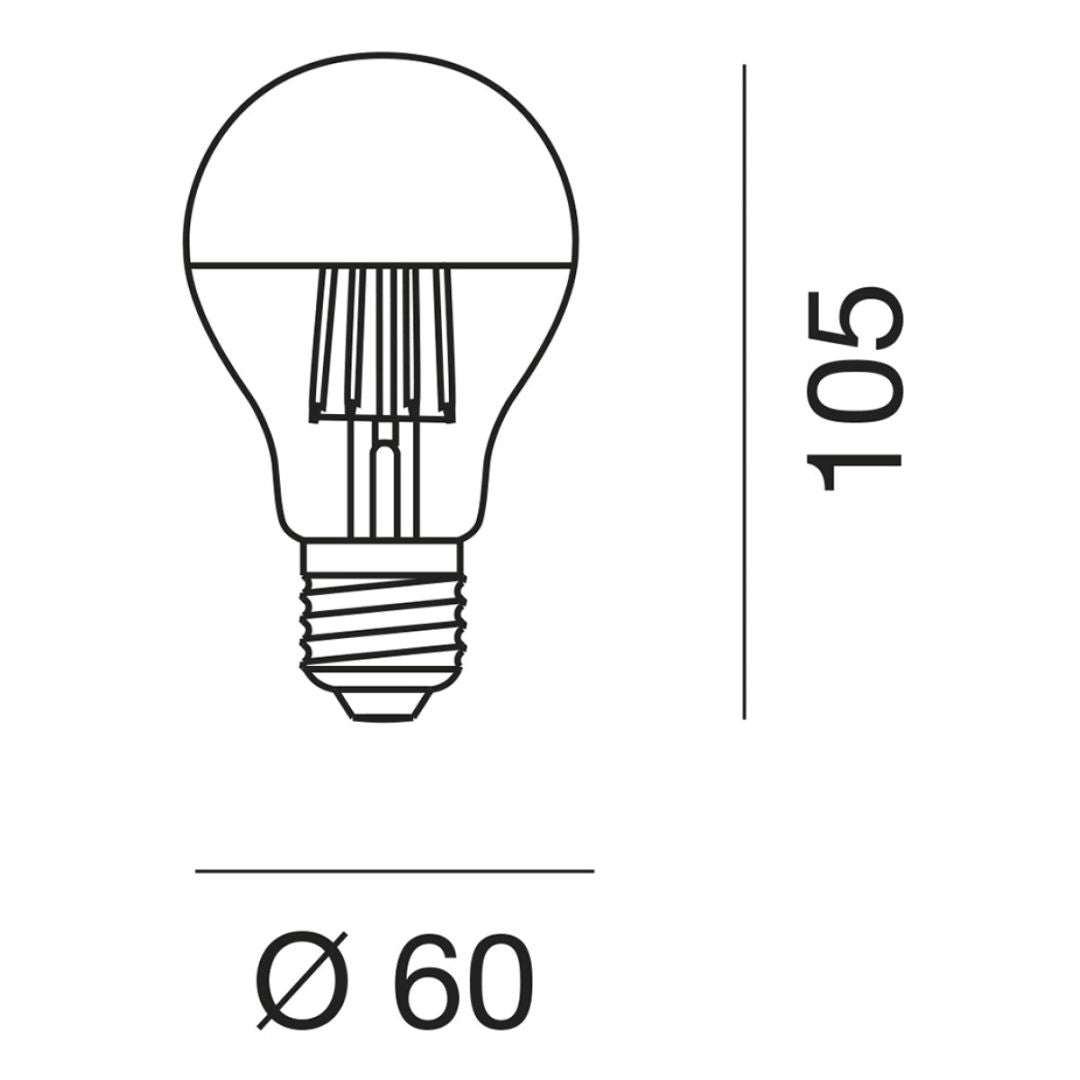 LAMPADINA E27 LED 8 W GLA300A