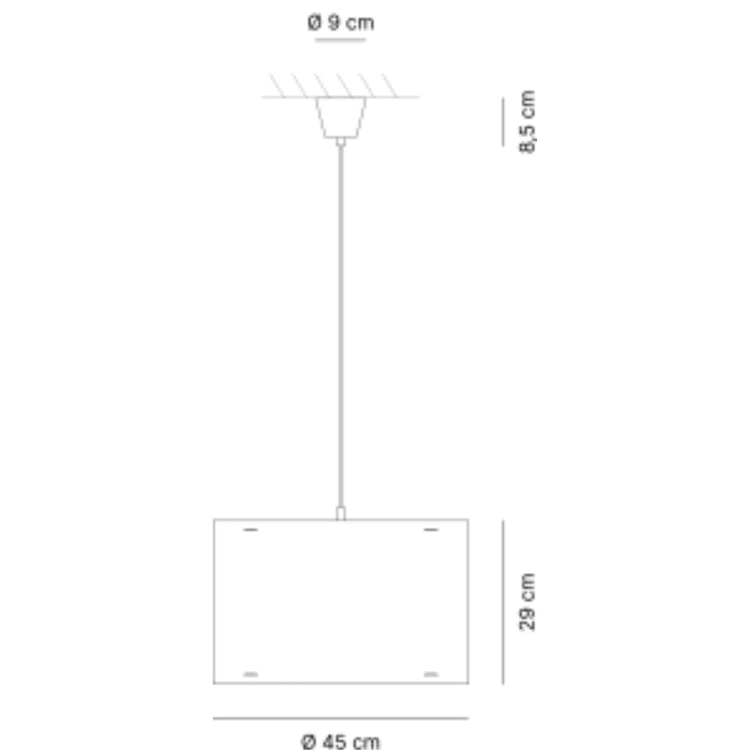 MIAOLIGHT Sosp. Ø45 cm