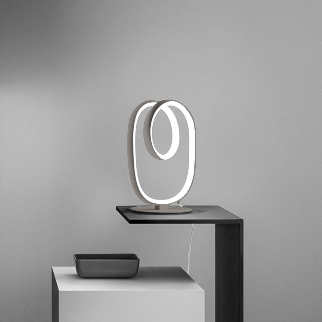 Lume da comodino led in metallo intrecciato DIVA L