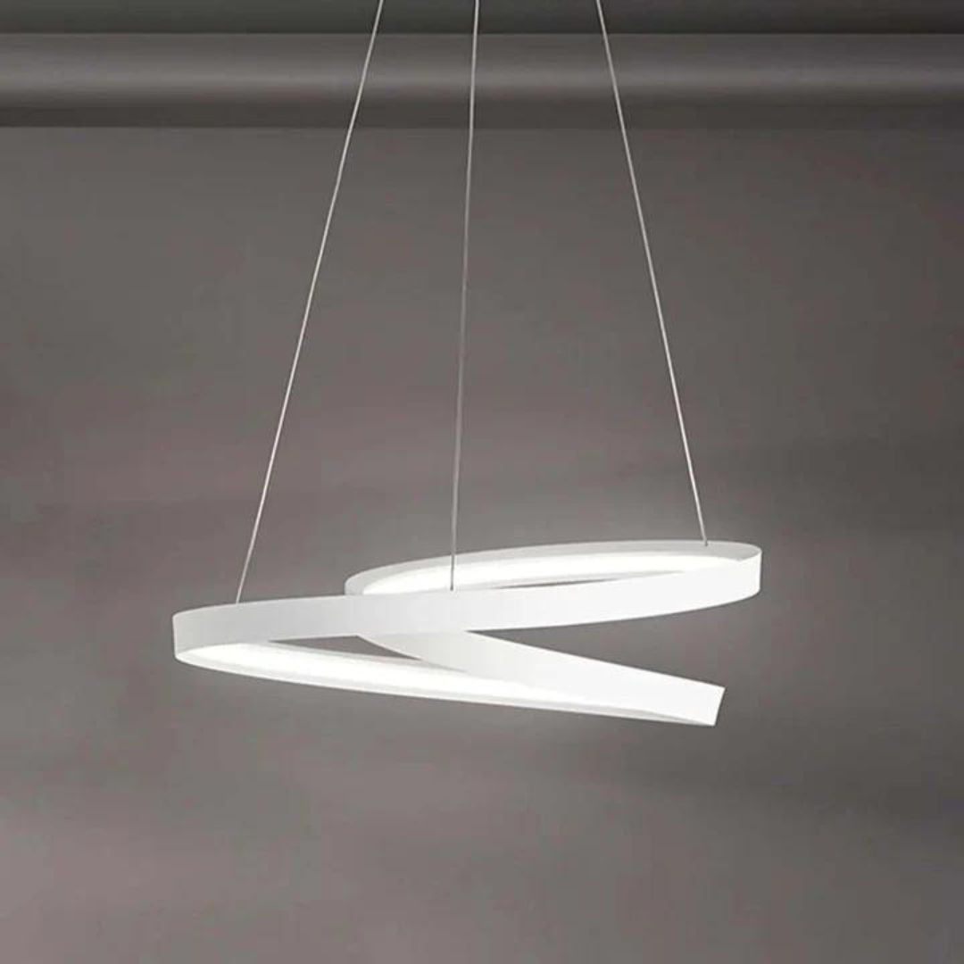 Sospensione moderna in metallo intrecciato Ø60cm led 55w CCT art RITMO 6620