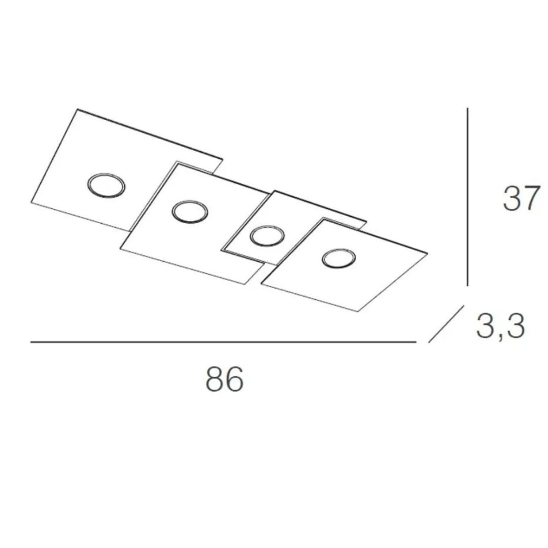 Plaf. 1129/PL4 rettangolare