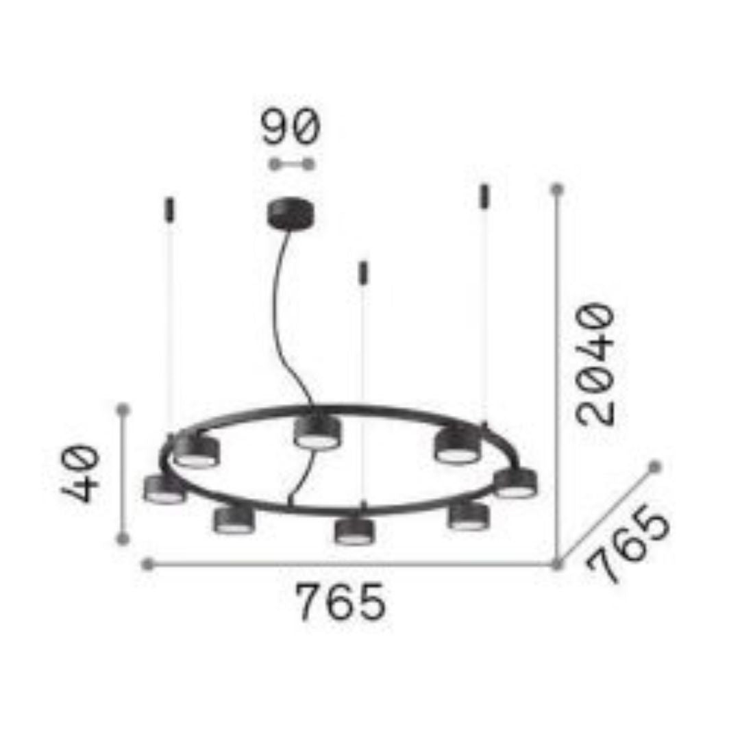 Sospensione con lampadine led GX53 art MINOR