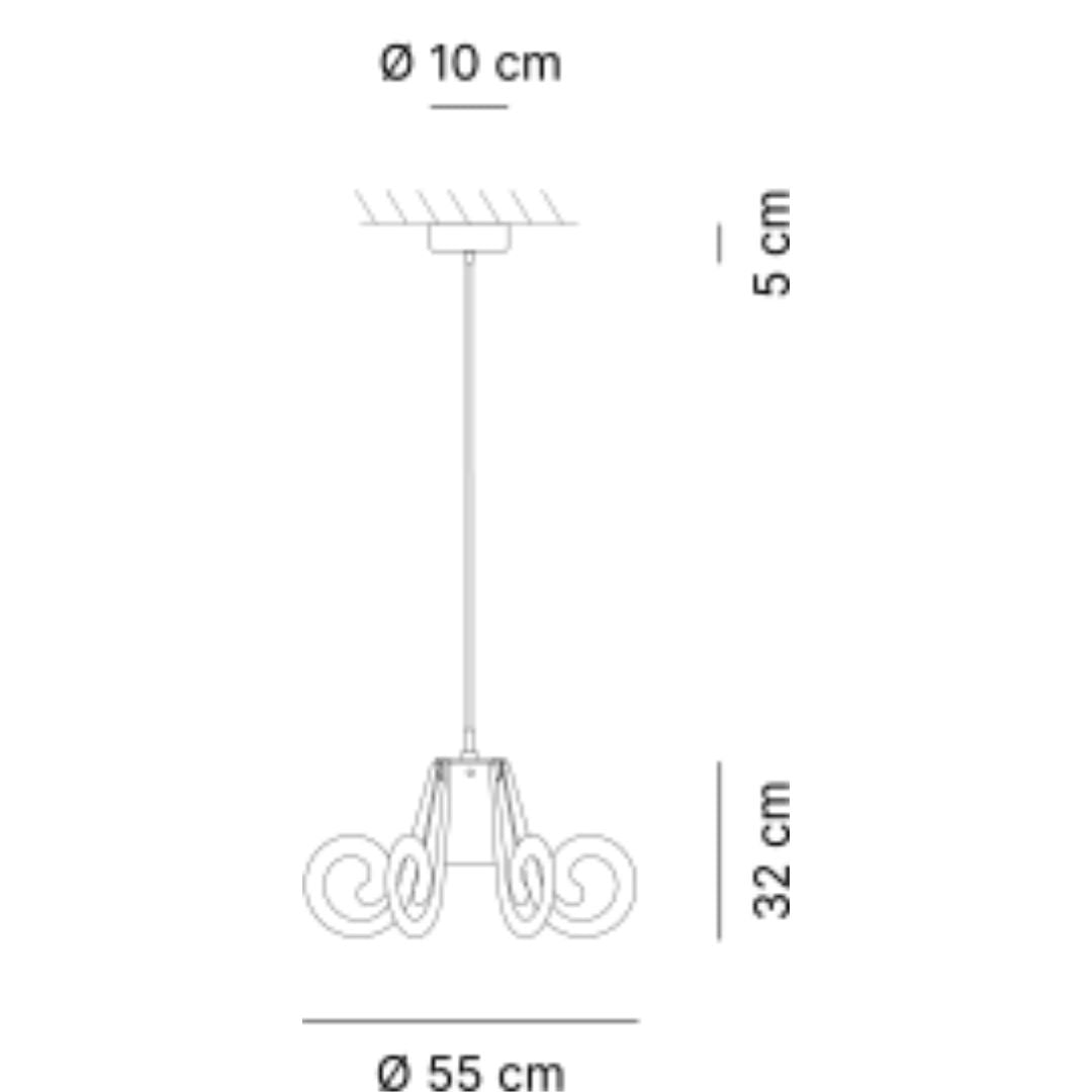 RICCIOLO Sosp. Ø55 cm