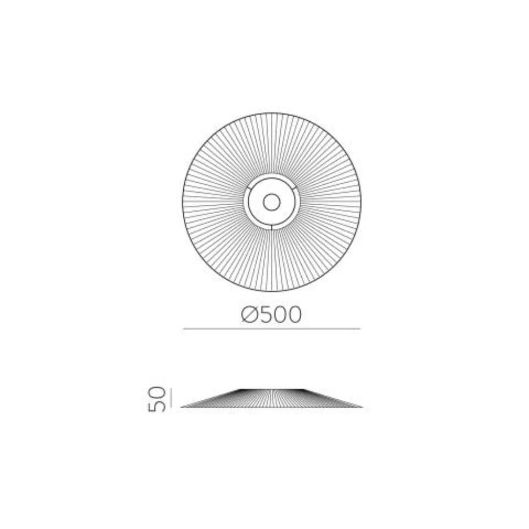 PAMELA PLAF. Ø50 cm