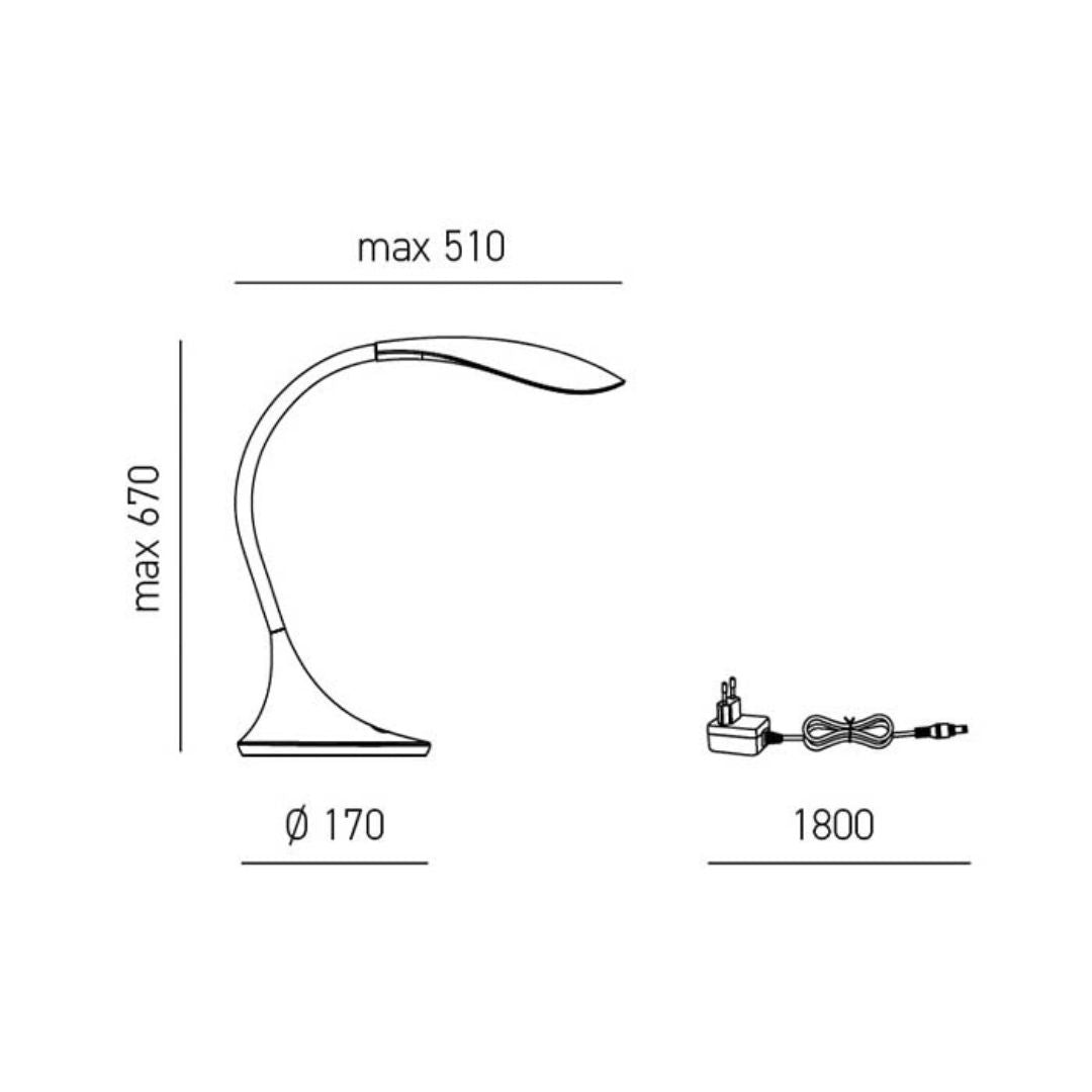 Lampada da scrivania led art Nunki