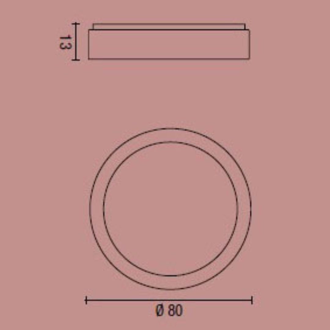 BAND plafoniera Ø 80 cm