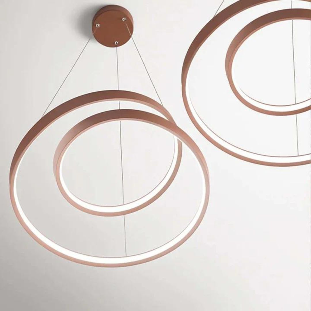 Sospensione moderna in metallo intrecciato Ø60cm led 55w CCT art RITMO 6620