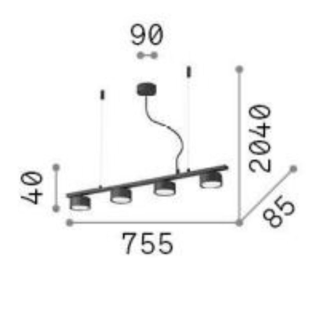 Sospensione con lampadine led GX53 art MINOR