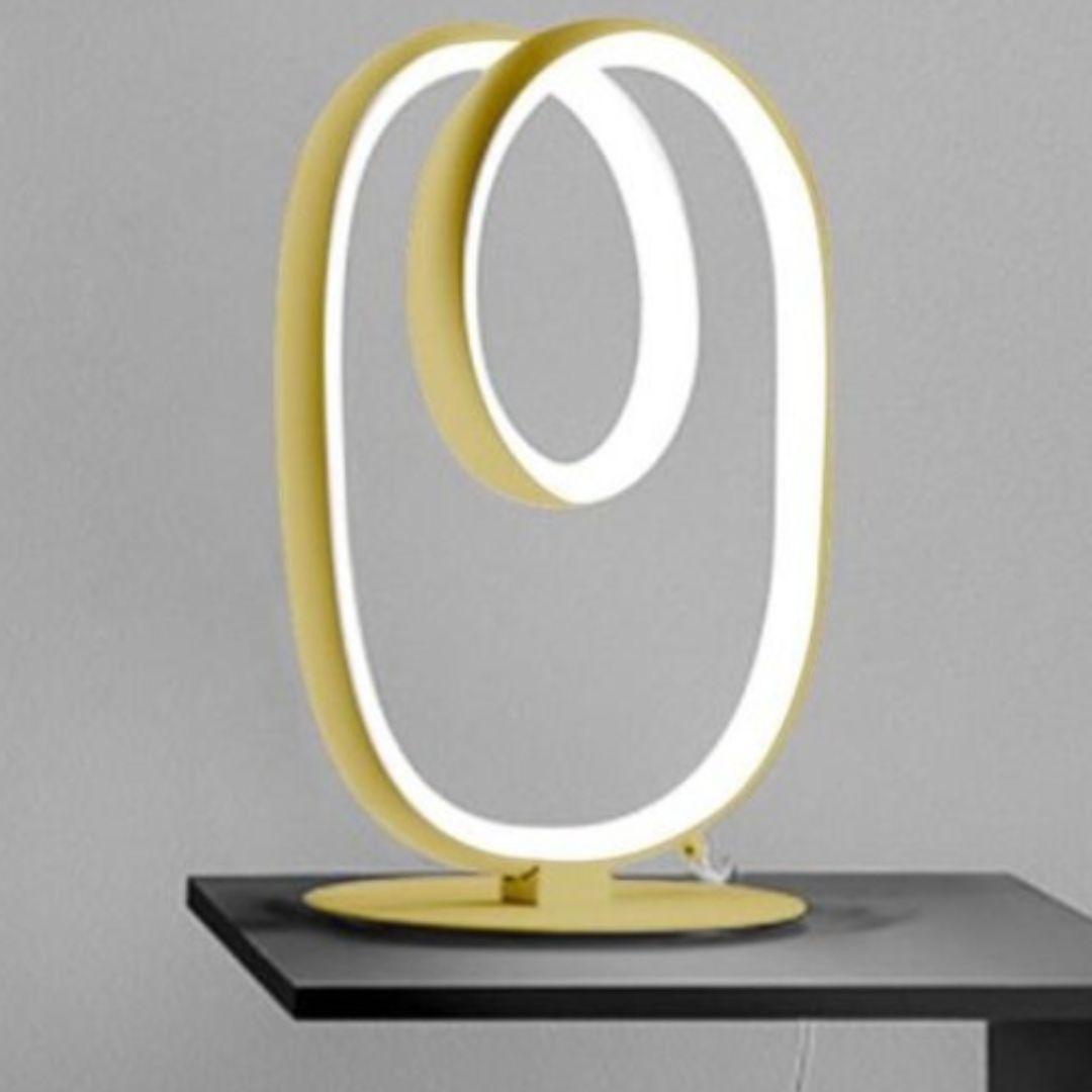 Lume da comodino led in metallo intrecciato DIVA L