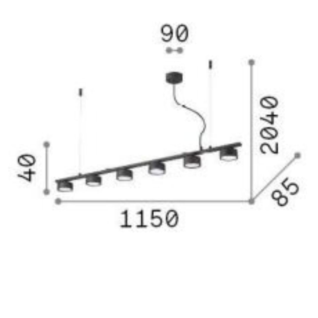 Sospensione con lampadine led GX53 art MINOR