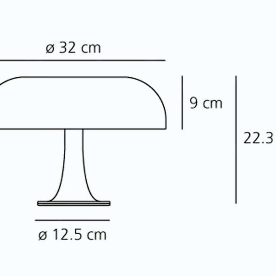 Lume Nessino Artemide – Lampada da Tavolo Icona Design iconico Anni 60