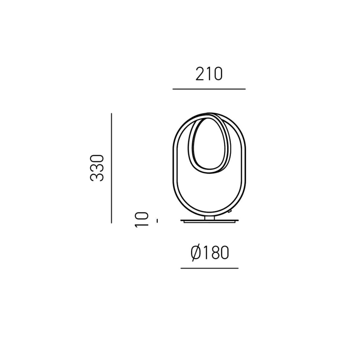 Lume da comodino led in metallo intrecciato DIVA L
