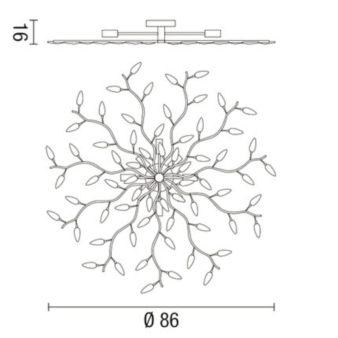 CRYSTALLIVS plafoniera Ø 86 cm