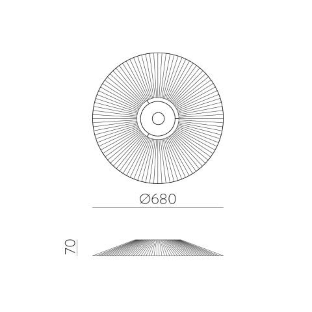 PAMELA SOSP. Ø68 cm