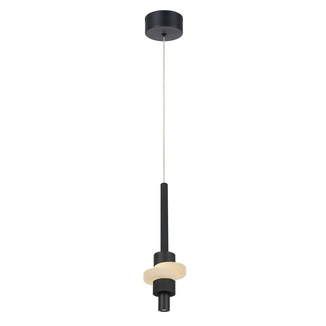 Sospensione da comodino led in alluminio e alabastro art Betty
