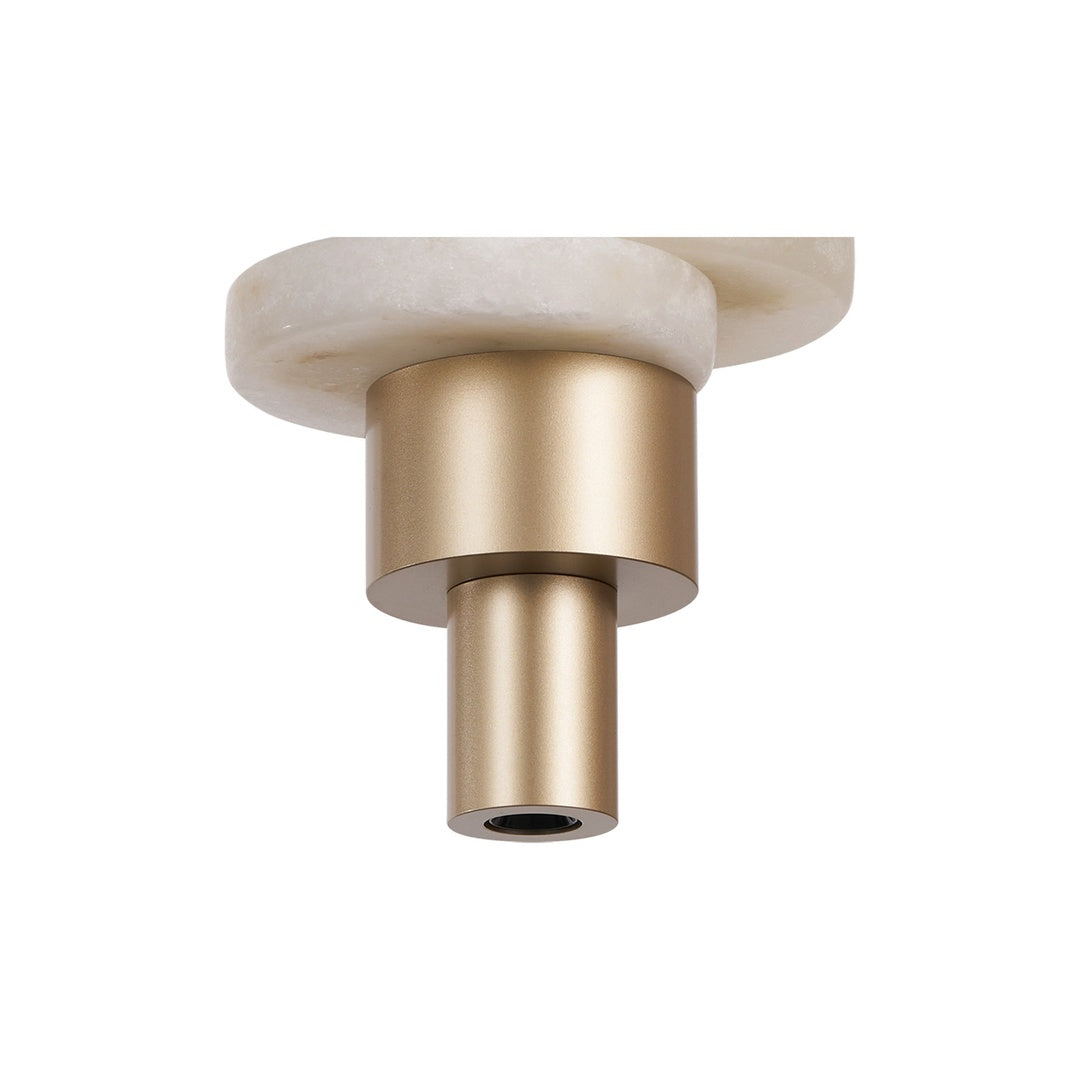 Sospensione da comodino led in alluminio e alabastro art Betty