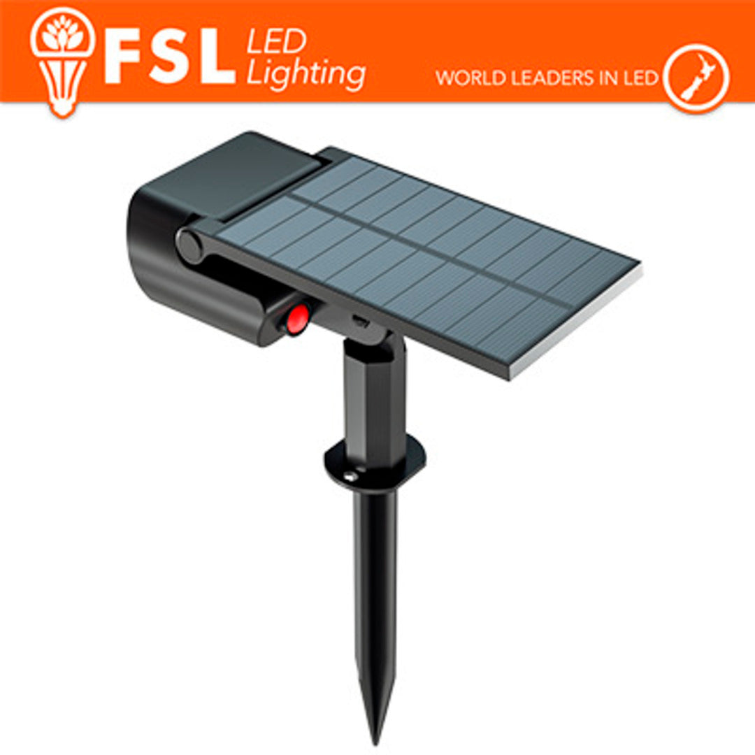 Lampada solare da esterno con picchietto e telecomando LED 15w cct
