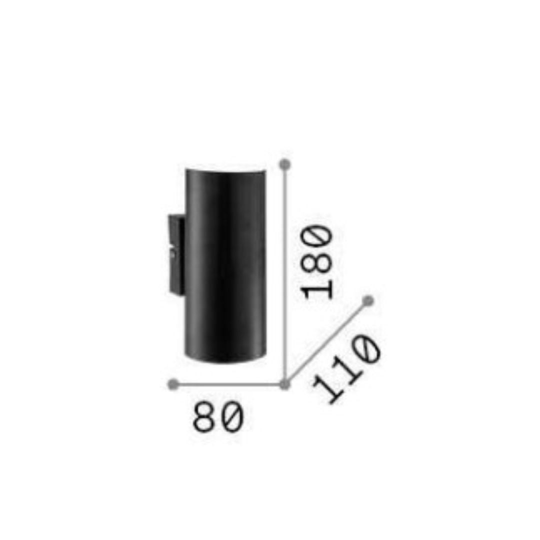 Applique biemissione in metallo 2xGU10 art. LOOK