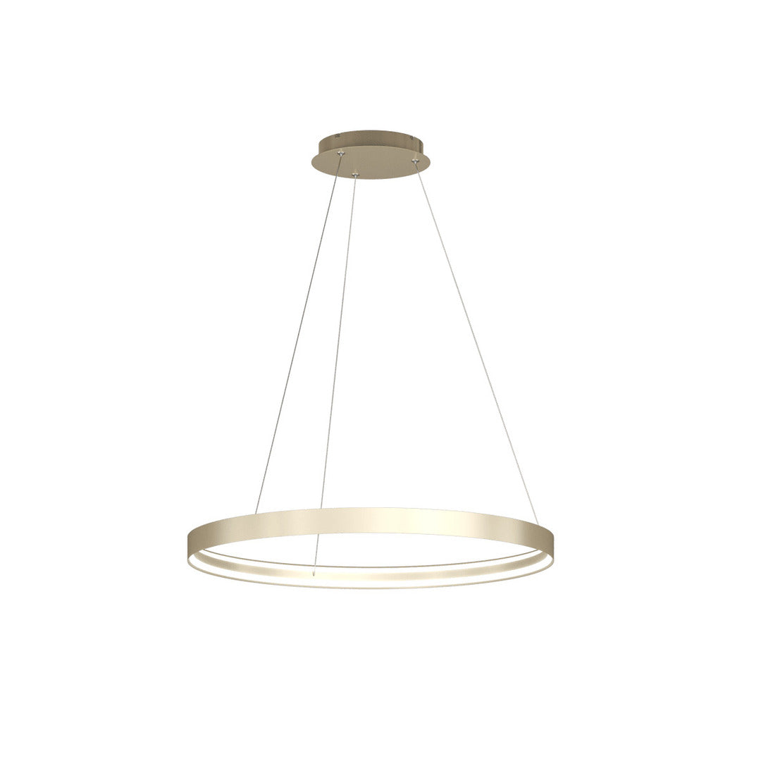 Sospensione moderna anello led Ø80cm bianco o oro art Malika 1216/S80