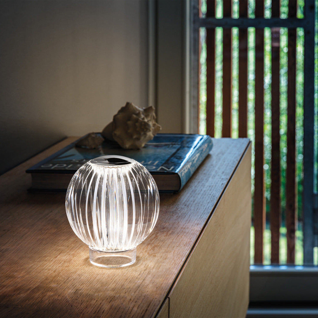 Lampada ricaricabile led sfera effetto cristallo art Diamond TL