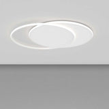 Plafoniera anelli led intrecciati 65w CCT bianco o oro art Mercury 1224/80