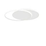Plafoniera anelli led intrecciati 65w CCT bianco o oro art Mercury 1224/80